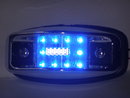 853208-1 船板型邊燈12P 藍外銀框